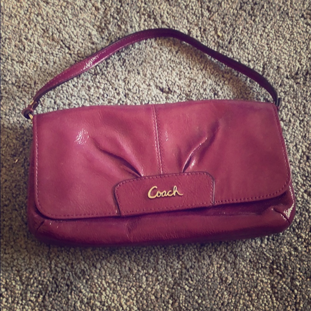 Coach Purple Wristlet / Clutch